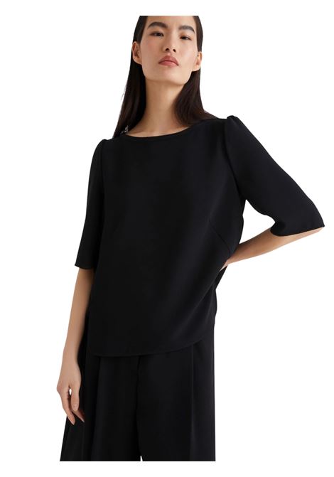 T-shirt in envers satin - NERO Marella articolo 365 | VANESSA002